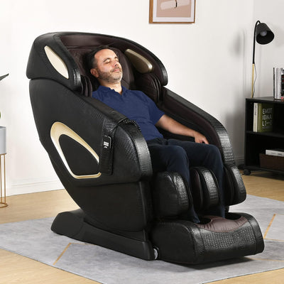 Zero Gravity Massage Chair SL Track, Full Body Shiatsu Massage Recliner with Airbag Pressure Body Scan Waist Heater Foot Roller for Home Office