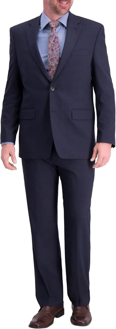 Men'S Premium Stretch Solid and Pattered Classic Fit Suit Separates (Pants and Jackets)