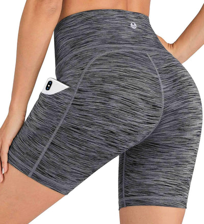 Yoga Shorts for Women with Pockets 8"/5" Biker Shorts for Women High Waisted Workout Shorts Compression Running Shorts