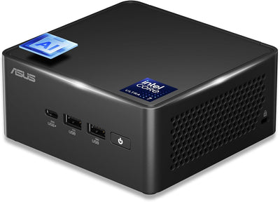 ASUS NUC 14 Pro AI Mini Pc, Ultra 7 155H (16C/22T, up to 4.8Ghz) Mini Desktop, 32GB DDR5 RAM 1TB Pcie 4 SSD Mini Computer, Intel Arc Gpu/Ai GC/AI Boost/Ai Ready/Type C 3.2/8K/Hdr/My Asus/Bt5.3/Wifi 6E