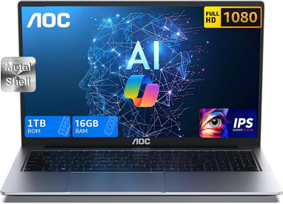 Gaming Laptop, AI Laptop Computer with Intel Core Ultra5 125U, 16GB DDR5 1TB SSD, 16.1-Inch FHD Display, 2024 Laptop with Backlit KB, Support Wifi 6, Type_C, BT5.2, One-Click with Copilot