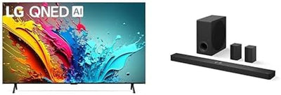 98" 8K QNED89T AI Smart TV & 7.1.3Ch Dolby Atmos Soundbar with Wireless Rear Surround Speakers (2024)