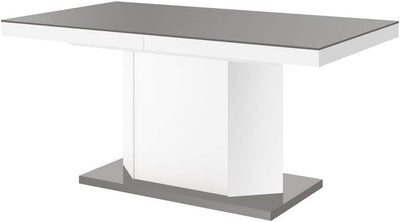 Indigo Extendable Dining Table with Storage (Grey/White)