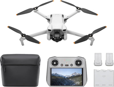 Mini 3 Fly More Combo ( RC), Drones with Camera for Adults 4K, 3 Batteries for 114-Min Flight Time, Vertical Shooting, 32800Ft (10Km) Video Transmission, Lightweight Mini Drone for Beginners