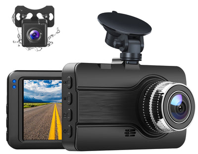 Dash Cam Front and Rear, 1080P Dual Car Camera, Dash Camera for Cars with Accident Recording, Parking Monitor, Loop Recording