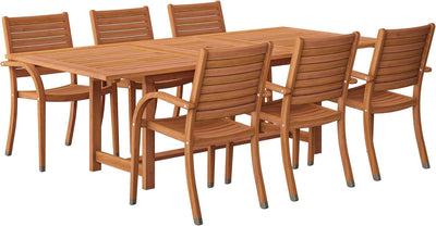 Dining Set, 7-Piece, Eucalyptus