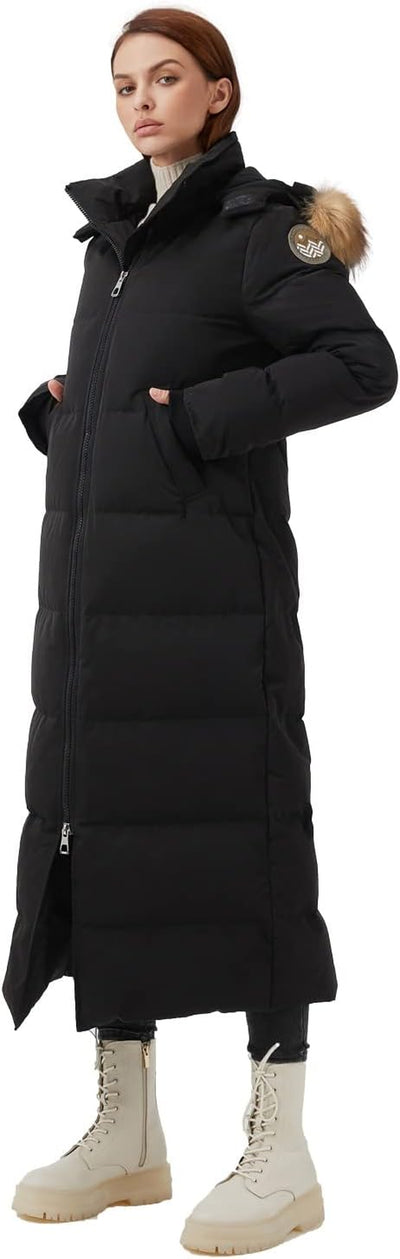 Women'S Waukee Long down Coat Parka Jacket | 750+ Fill Power | Full-Length