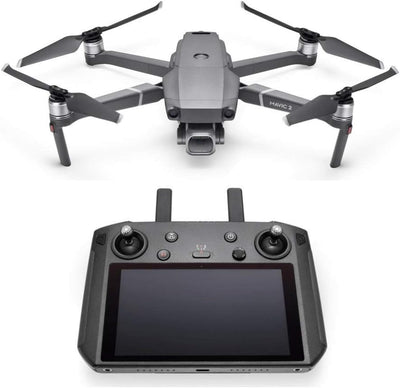 Mavic 2 Pro - Drone Quadcopter UAV with Smart Controller Hasselblad Camera 3-Axis Gimbal HDR 4K Video Adjustable Aperture 20MP 1" CMOS Sensor, up to 48Mph, Gray